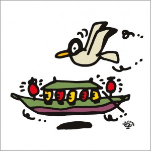秋山孝が2009年に制作したイラスト「Banquet 宴」