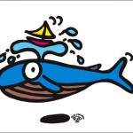 秋山孝が2009年に制作したイラスト「Yacht race ヨットレース」