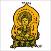 秋山孝が2010年に制作したイラスト「Buddhism 仏教」