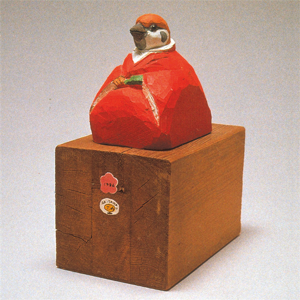 ポスターアーティスト秋山孝が1979年から1984年に制作した立体作品「バードカービング|bird carving」
