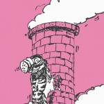 ポスターアーティスト秋山孝がエコロジーをテーマに1982年に制作したイラスト「Bird - Keeper (chimney)」