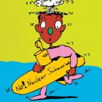 ポスターアーティスト秋山孝が1986年に社会をテーマに制作したポスター「No! Nuclear Submarine」