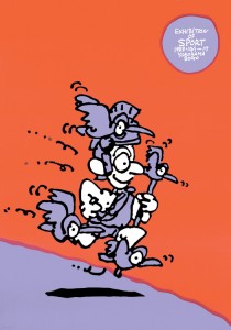 ポスターアーティスト秋山孝が1988年に文化をテーマに制作したポスター「Exhibition of Sport 」