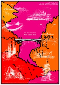 ARCHI-NEERING DESIGN TIME-SPACE-ENGINEERING red